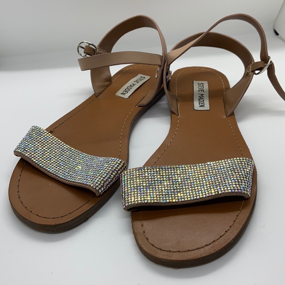 STEVE MADDEN rhinestone sandals